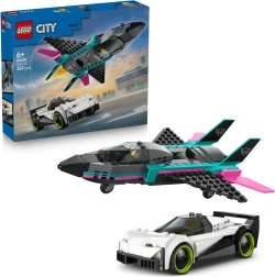 LEGO City jet contre voiture de course