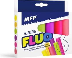 Craies néon pour trottoir, rondes, 6 pièces, assortiment de couleurs