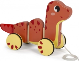 Petit dinosaure en bois à tirer