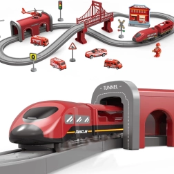 Train électrique de pompiers 66 pièces WOOPIE