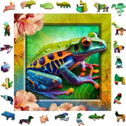 Puzzle en bois Grenouille colorée 250 pièces