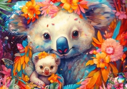 Puzzle Câlin avec un koala 3000 pièces