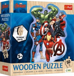 Puzzle contour en bois AVENGERS – 50 pièces