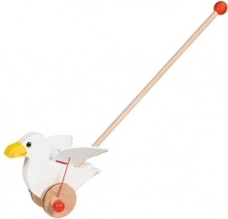 Jouet en bois à pousser Mouette Jonas