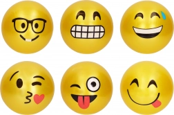 Balle en caoutchouc avec sourire 22 cm