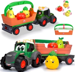 Tracteur interactif Fendt avec remorque amovible et fruits