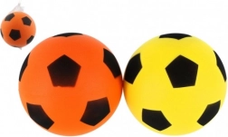 ballon de football en mousse 21 cm dans un filet, 2 couleurs