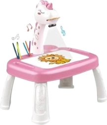 Table à dessin avec projecteur licorne (à piles)