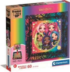 Puzzle Clementoni Frame Me Up : Rainbow High 60 pièces