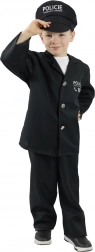 Costume de policier enfant avec casquette