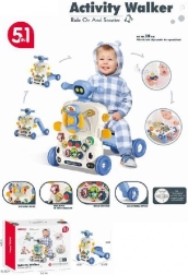 trotteur et porteur 5-en-1 pour enfants – bleu