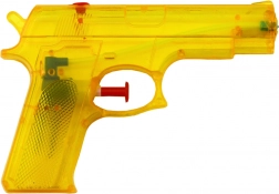 Petit pistolet à eau en plastique jaune 15 × 10,5 cm
