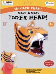Kit créatif masque 3D Tigre Fiesta Crafts