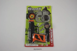 Ensemble de police avec pistolets et accessoires