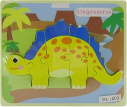 Puzzle à encastrer dinosaure en bois