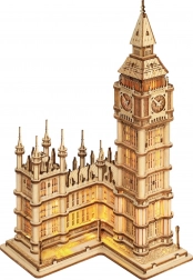 ROBOTIME puzzle 3D en bois Big Ben – tour horloge lumineuse