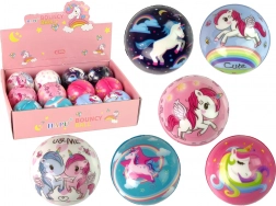 Balle souple avec licorne pour enfants 8 cm