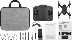 drone pliable dans la télécommande avec caméra Wi‑Fi 720p et commande à distance