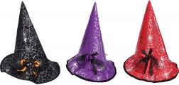 Chapeau de sorcier avec araignée