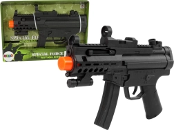 Pistolet militaire pour enfants avec son et vibrations – noir
