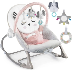 Transat et balancelle avec vibrations NUKIDO – rose