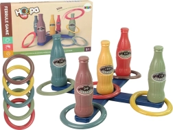 Jeu de lancer d’anneaux sur bouteilles avec comptage des points, 10 pièces