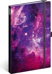 Carnet Galaxie, ligné, 13 × 21 cm