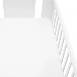 Drap-housse en jersey pour lit bébé 120×60 blanc