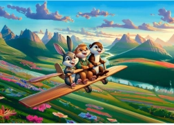 Puzzle Pilotes intrépides 100 pièces