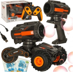 Voiture RC cascadeuse avec machine à bulles télécommandée