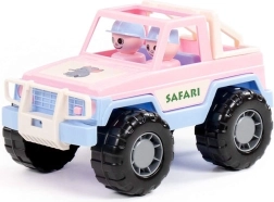 Jeep safari rose – jouet avec figurines