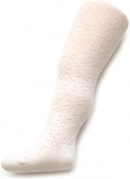Collants jacquard pour enfants NEW BABY blancs 128 (7–8 ans)