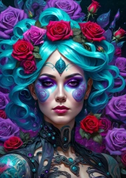 Puzzle Fleurs gothiques 1000 pièces