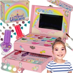 Set de maquillage et de manucure pour enfants Licorne