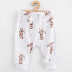 joggers en coton pour bébés New Baby, motif lapin, taille 80