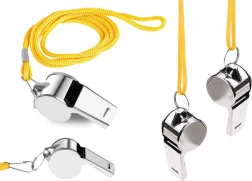 Sifflet en métal sur cordelette