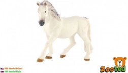 Cheval gris avec crinière violette