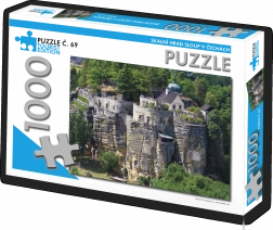 Puzzle touristique Château de roche Sloup en Tchéquie 1000 pièces