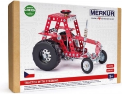 Merkur kit de construction tracteur avec direction, 208 pièces