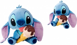 STITCH en peluche avec cornet de glace 25 cm