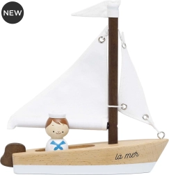 Voilier en bois avec capitaine de Le Toy Van