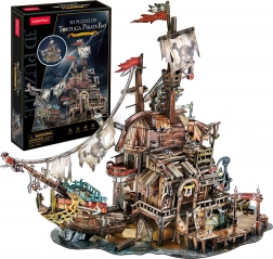 Puzzle 3D Port pirate de Tortuga 218 pièces