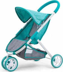 Poussette pour poupées Milly Mally Susie, turquoise-gris, tricycle