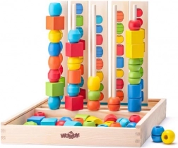 Perles en bois sur tiges – ensemble pour s’exercer aux séquences