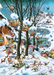 Puzzle Paradis en hiver 1000 pièces