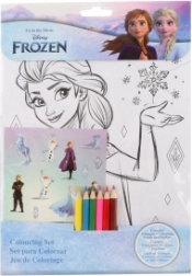 Set de coloriages et autocollants La Reine des Neiges