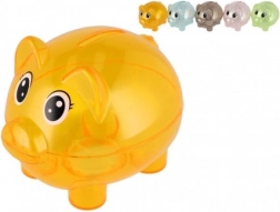 Tirelire transparente en forme de cochon 10 cm