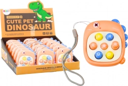 Jeu interactif Whack A Mole avec lettres – dinosaure orange