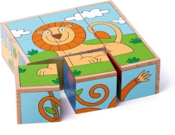 Puzzle cubes animaux exotiques