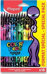 Crayons MAPED Color'Peps Monster 18 pcs